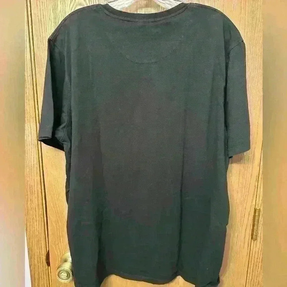 Level Ten Men's Greek Pattern Knit T- Shirt Black Gold XL - Picture 5 of 7
